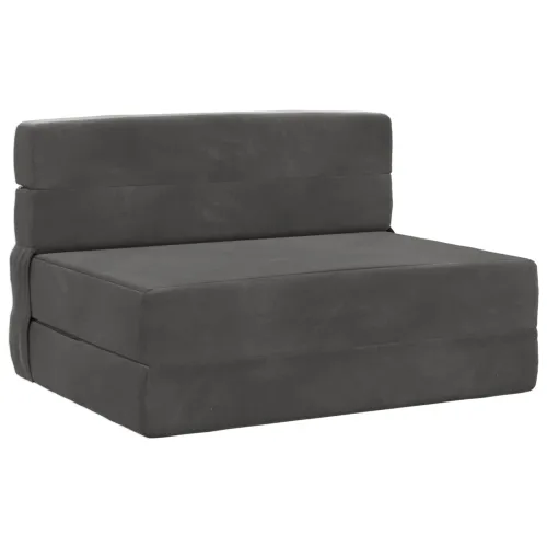 Sofa na razvlačenje Tamnosiva 70 x 72 x 60 cm Tkanina - Tamnosiva 70 x 72 x 60 cm Baršun Cijena