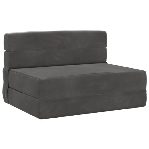 Sofa na razvlačenje Tamnosiva 70 x 72 x 60 cm Tkanina - Tamnosiva Baršun Cijena