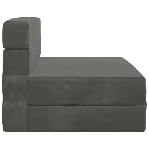 Sofa na razvlačenje Tamnosiva 70 x 72 x 60 cm Tkanina - Tamnosiva 70 x 72 x 60 cm Baršun Cijena