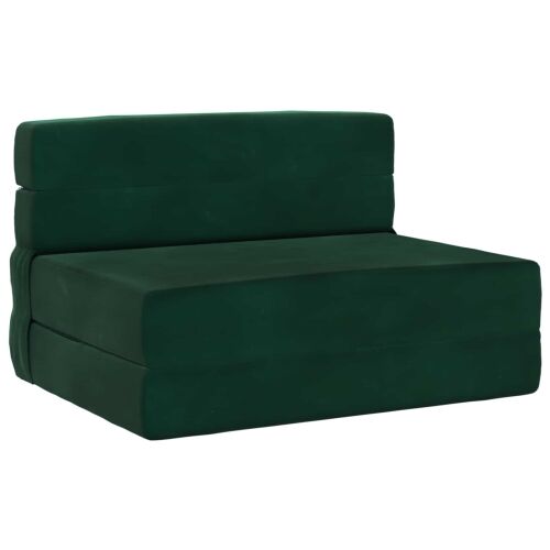 Sofa na razvlačenje Tamnozelena 70 x 72 x 60 cm Tkanina - Tamnozelena Baršun Cijena