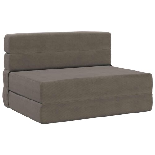 Sofa na razvlačenje Svjetlosiva 70 x 72 x 60 cm Tkanina - Svjetlosiva Baršunasta tkanina Cijena