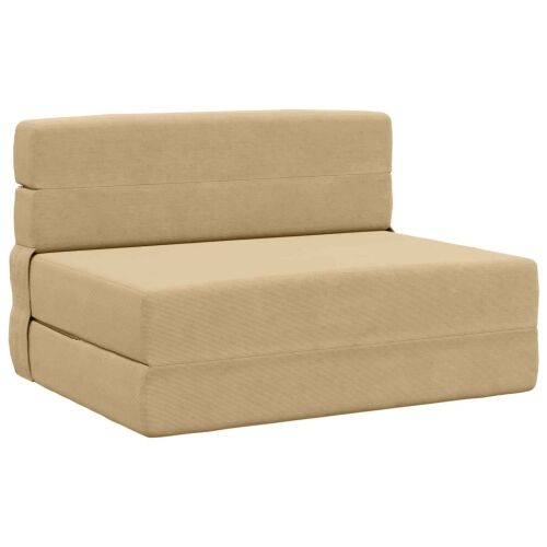Sofa na razvlačenje Zelena Siva 70 x 72 x 60 cm Tkanina - Svijetlo zelena siva Baršunasta tkanina Cijena