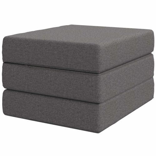 Sofa na razvlačenje 75 x 63 x 45 cm Svjetlosiva - Svjetlosiva 190 x 75 x 15 cm Tkanina Cijena