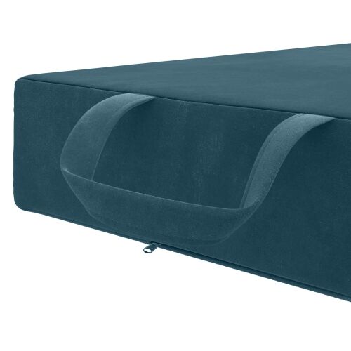 Sofa na razvlačenje 75 x 63 x 45 cm Plava - Plava 190 x 75 x 15 cm Baršun Cijena