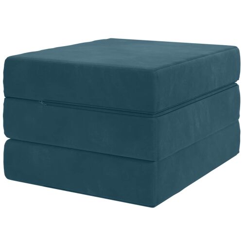 Sofa na razvlačenje 75 x 63 x 45 cm Plava - Plava 190 x 75 x 15 cm Baršun Cijena