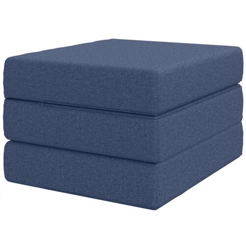 Sofa na razvlačenje 90 x 63 x 45 cm Plava - Plava 190 x 90 x 15 cm Tkanina Cijena