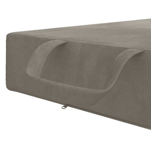 Sofa na razvlačenje 90 x 63 x 45 cm Svjetlosiva - Svjetlosiva 190 x 90 x 15 cm Baršun Cijena