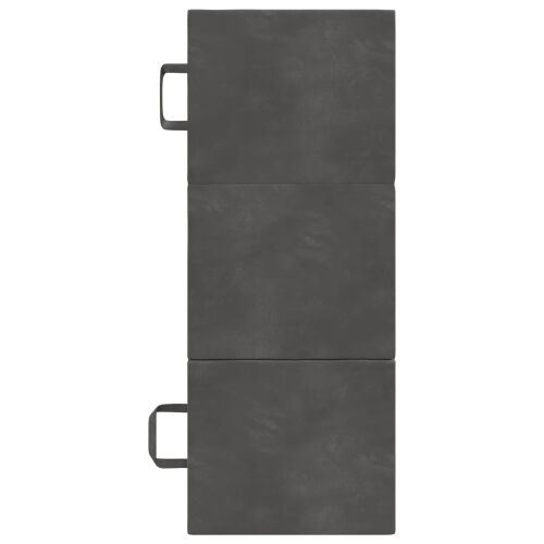 Sofa na razvlačenje 90 x 63 x 45 cm Tamnosiva - Tamnosiva 190 x 90 x 15 cm Baršun Cijena
