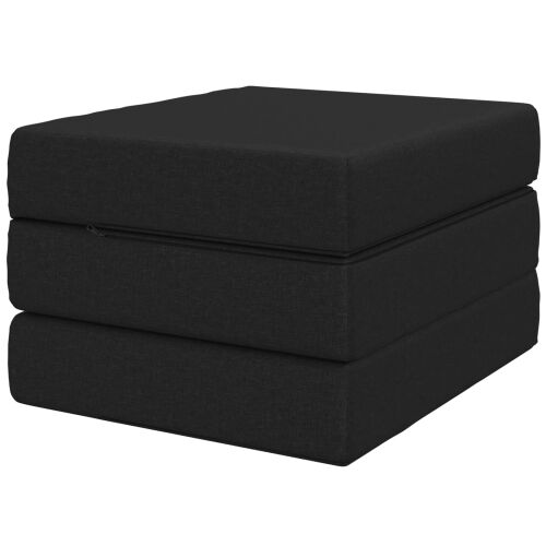 Sofa na razvlačenje 75 x 67 x 45 cm Crna - Crna 200 x 75 x 15 cm Tkanina Cijena
