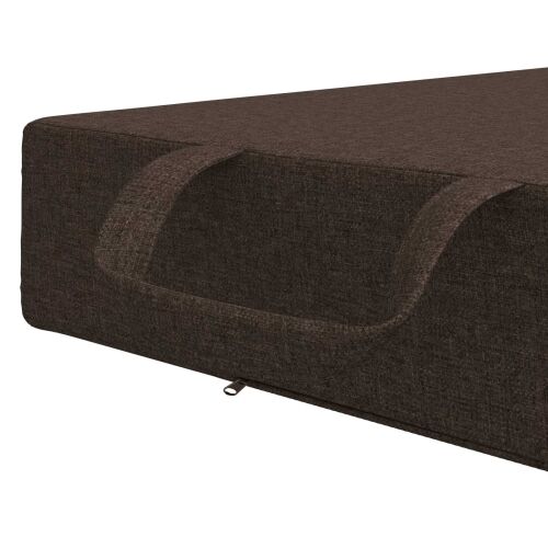 Sofa na razvlačenje 75 x 67 x 45 cm Sivosmeđa - Sivosmeđa 200 x 75 x 15 cm Tkanina Cijena