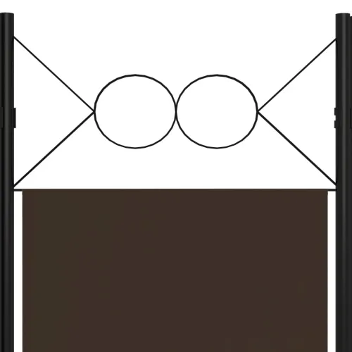Paravan - Sobna pregrada sa 6 panela smeđa 240 x 180 cm - Smeđa 6 Cijena