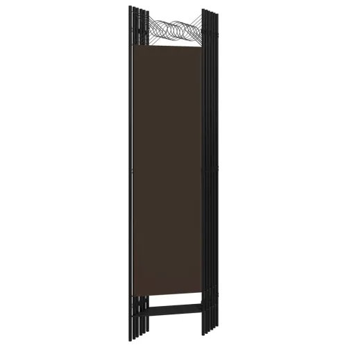 Paravan - Sobna pregrada sa 6 panela smeđa 240 x 180 cm - Smeđa 6 Cijena