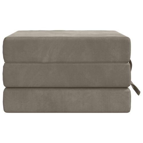 Sofa na razvlačenje 75 x 67 x 45 cm Svjetlosiva - Svjetlosiva 200 x 75 x 15 cm Baršun Cijena