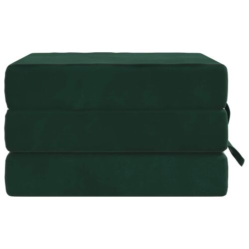 Sofa na razvlačenje 75 x 67 x 45 cm Tamnozelena - Tamnozelena 200 x 75 x 15 cm Baršun Cijena