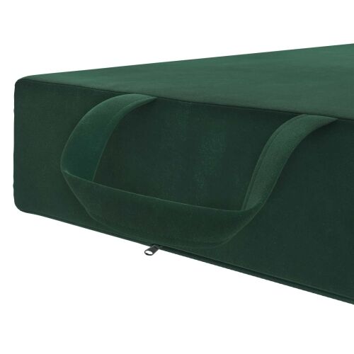 Sofa na razvlačenje 75 x 67 x 45 cm Tamnozelena - Tamnozelena 200 x 75 x 15 cm Baršun Cijena