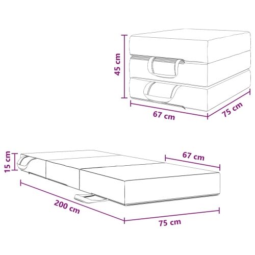 Sofa na razvlačenje 75 x 67 x 45 cm Ružičasta - Ružičasta 200 x 75 x 15 cm Baršun Cijena