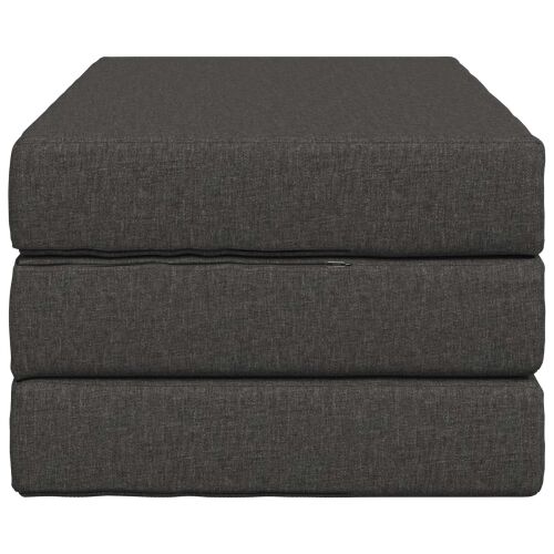 Sofa na razvlačenje 80 x 67 x 45 cm Tamnosiva - Tamnosiva 200 x 80 x 15 cm Tkanina Cijena