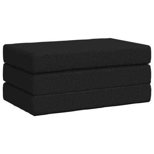 Sofa na razvlačenje 80 x 67 x 45 cm Crna - Crna 200 x 80 x 15 cm Tkanina Cijena