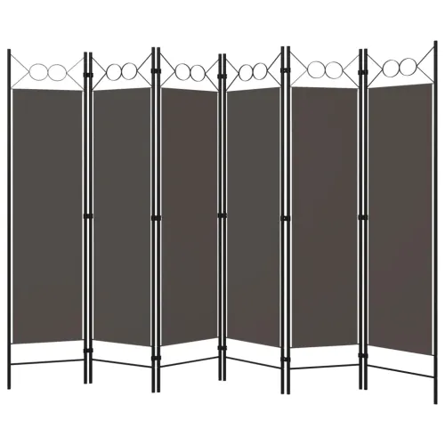 Paravan - Sobna pregrada sa 6 panela antracit 240 x 180 cm - Antracit 6 Cijena