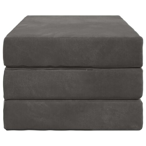 Sofa na razvlačenje 80 x 67 x 45 cm Tamnosiva - Tamnosiva 200 x 80 x 15 cm Baršun Cijena