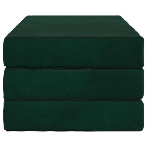 Sofa na razvlačenje 80 x 67 x 45 cm Tamnozelena - Tamnozelena 200 x 80 x 15 cm Baršun Cijena