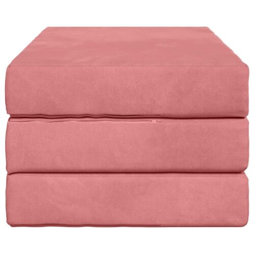 Sofa na razvlačenje 80 x 67 x 45 cm Ružičasta - Ružičasta 200 x 80 x 15 cm Baršun Cijena