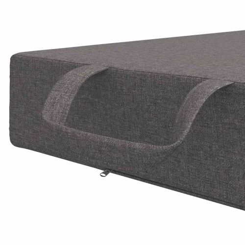 Sofa na razvlačenje 90 x 67 x 45 cm Svjetlosiva - Svjetlosiva 200 x 90 x 15 cm Tkanina Cijena