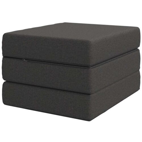 Sofa na razvlačenje 90 x 67 x 45 cm Tamnosiva - Tamnosiva 200 x 90 x 15 cm Tkanina Cijena