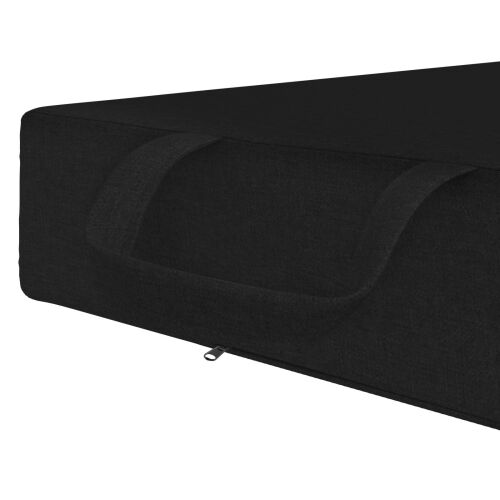 Sofa na razvlačenje 90 x 67 x 45 cm Crna - Crna 200 x 90 x 15 cm Tkanina Cijena