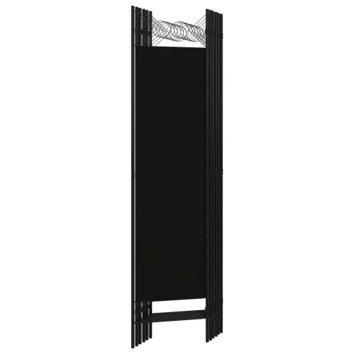 Paravan - Sobna pregrada sa 6 panela crna 240 x 180 cm - Crna 6 Cijena