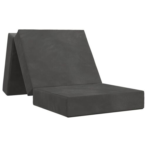 Sofa na razvlačenje 90 x 67 x 45 cm Tamnosiva - Tamnosiva 200 x 90 x 15 cm Baršun Cijena