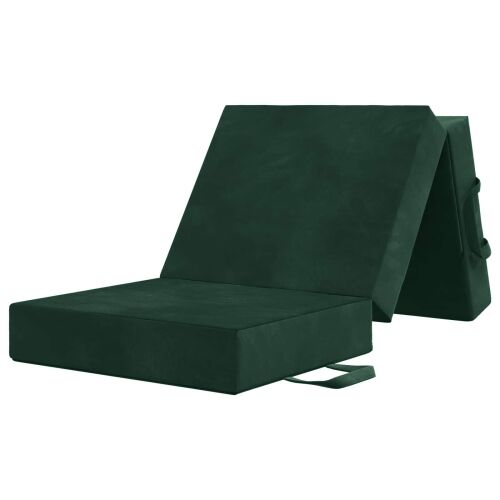 Sofa na razvlačenje 90 x 67 x 45 cm Tamnozelena - Tamnozelena 200 x 90 x 15 cm Baršun Cijena