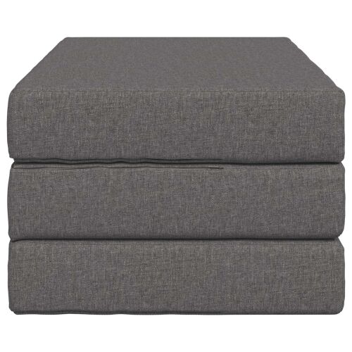 Sofa na razvlačenje 100 x 67 x 45 cm Svjetlosiva - Svjetlosiva 200 x 100 x 15 cm Tkanina Cijena