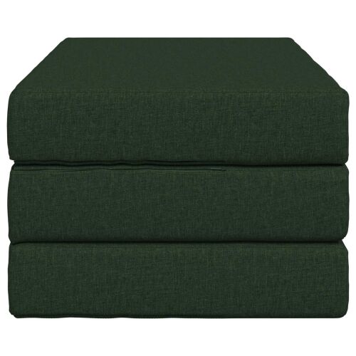Sofa na razvlačenje 100 x 67 x 45 cm Tamnozelena - Tamnozelena 200 x 100 x 15 cm Tkanina Cijena