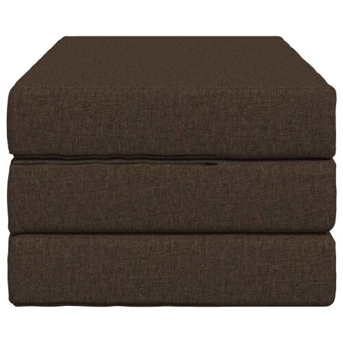 Sofa na razvlačenje 100 x 67 x 45 cm Sivosmeđa - Sivosmeđa 200 x 100 x 15 cm Tkanina Cijena