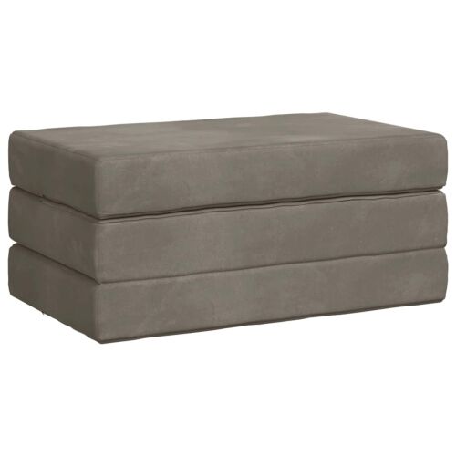 Sofa na razvlačenje 100 x 67 x 45 cm Svjetlosiva - Svjetlosiva 200 x 100 x 15 cm Baršun Cijena