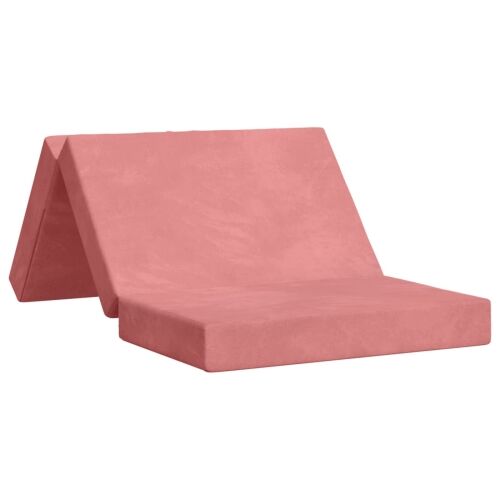 Sofa na razvlačenje 100 x 67 x 45 cm Ružičasta - Ružičasta 200 x 100 x 15 cm Baršun Cijena