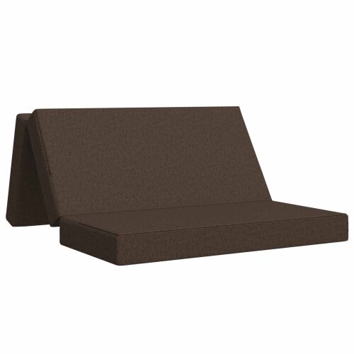 Sofa na razvlačenje 120 x 67 x 45 cm Sivosmeđa - Sivosmeđa 200 x 120 x 15 cm Tkanina Cijena