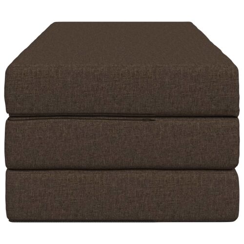 Sofa na razvlačenje 120 x 67 x 45 cm Sivosmeđa - Sivosmeđa 200 x 120 x 15 cm Tkanina Cijena