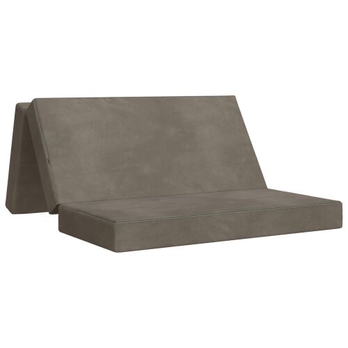 Sofa na razvlačenje 120 x 67 x 45 cm Svjetlosiva - Svjetlosiva 200 x 120 x 15 cm Baršun Cijena