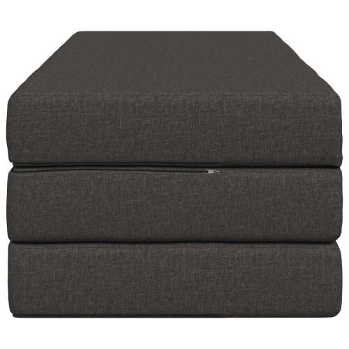Sofa na razvlačenje 140 x 67 x 45 cm Tamnosiva - Tamnosiva 200 x 140 x 15 cm Tkanina Cijena