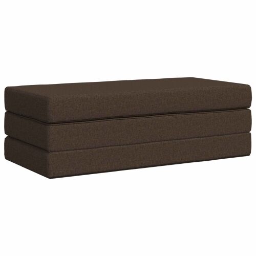 Sofa na razvlačenje 140 x 67 x 45 cm Sivosmeđa - Sivosmeđa 200 x 140 x 15 cm Tkanina Cijena