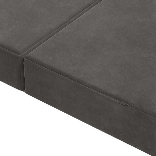 Sofa na razvlačenje 140 x 67 x 45 cm Tamnosiva - Tamnosiva 200 x 140 x 15 cm Baršun Cijena