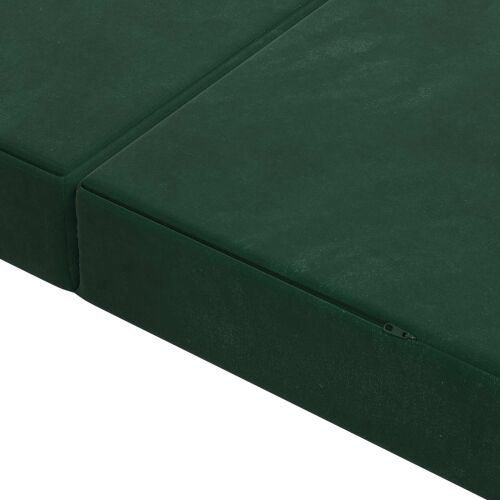 Sofa na razvlačenje 140 x 67 x 45 cm Tamnozelena - Tamnozelena 200 x 140 x 15 cm Baršun Cijena