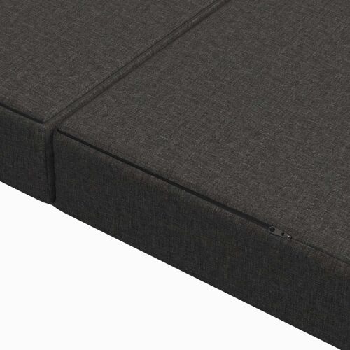 Sofa na razvlačenje 160 x 67 x 45 cm Tamnosiva - Tamnosiva 200 x 160 x 15 cm Tkanina Cijena