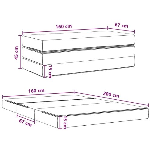 Sofa na razvlačenje 160 x 67 x 45 cm Tamnozelena - Tamnozelena 200 x 160 x 15 cm Tkanina Cijena