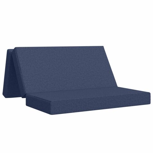 Sofa na razvlačenje 160 x 67 x 45 cm Plava - Plava 200 x 160 x 15 cm Tkanina Cijena
