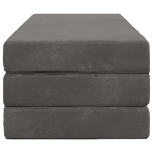 Sofa na razvlačenje 160 x 67 x 45 cm Tamnosiva - Tamnosiva 200 x 160 x 15 cm Baršun Cijena