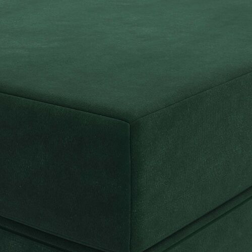 Sofa na razvlačenje 160 x 67 x 45 cm Tamnozelena - Tamnozelena 200 x 160 x 15 cm Baršun Cijena