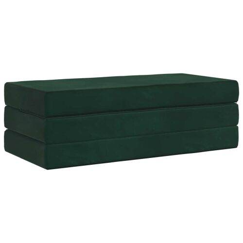 Sofa na razvlačenje 160 x 67 x 45 cm Tamnozelena - Tamnozelena 200 x 160 x 15 cm Baršun Cijena